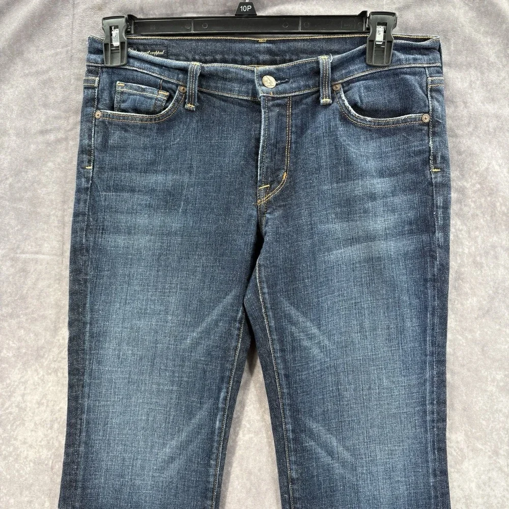 VTG Citizens Of Humanity Jeans Womens 31 Low Waist Crop Dark Blue Y2K 00s - Picture 2 of 7